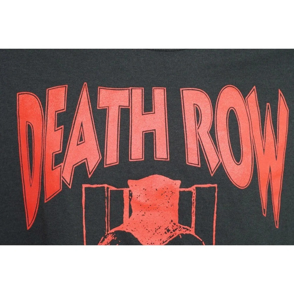 Death Row Records Spellout Graphic T Shirt L - Picture 7 of 8